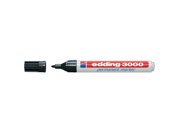 Edding permanent marker 3000 zwart 10st