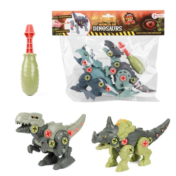 Toi Toys Dino demonteerbaar 2st in zak