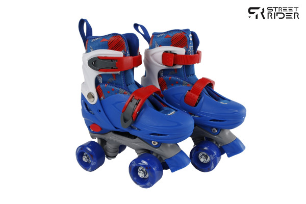 Rolschaatsen blauw verstelbaar mt 31-34