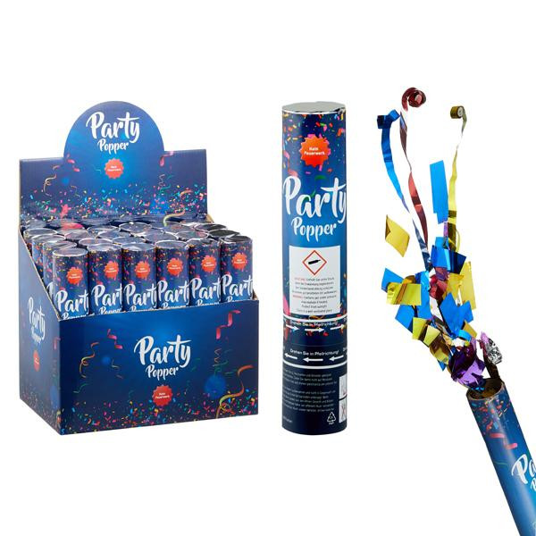 Party popper de luxe confettikanon 20cm