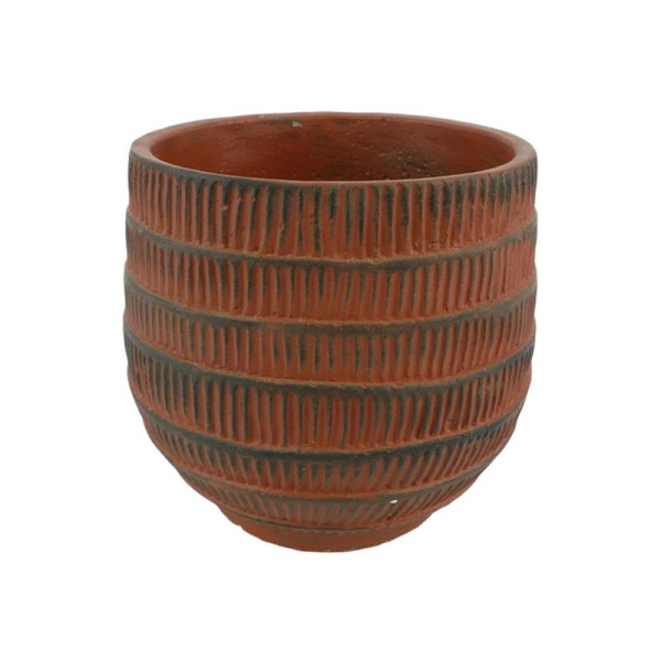 Bloempot Cissane Ø8xh7.5cm terracotta