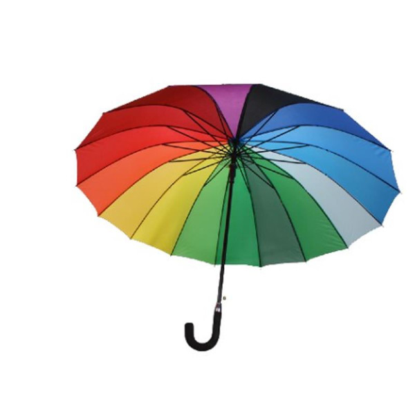 Paraplu regenboog Ø112cm met 16 baleinen