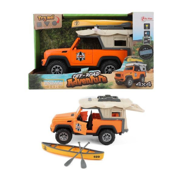 Toi Toys Auto 4x4 + daktent met kano