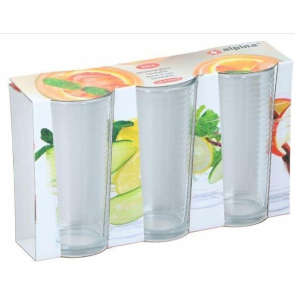 Alpina Drinkglas 270ml set a 3 stuks