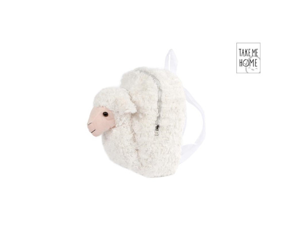 Take Me Home rugzak met 3D schaap 26cm