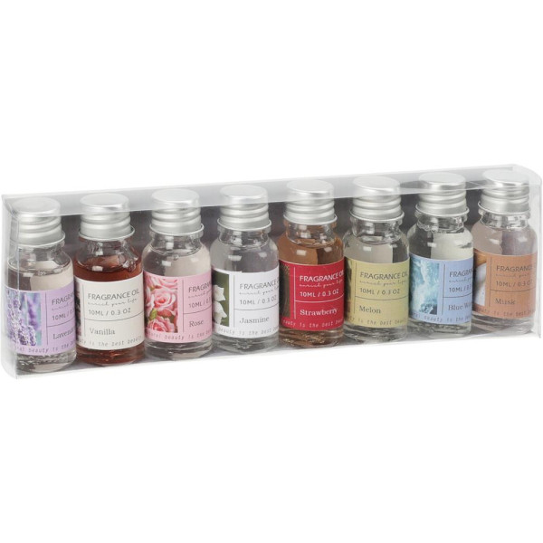 Geurolie set 8 geuren 10ml