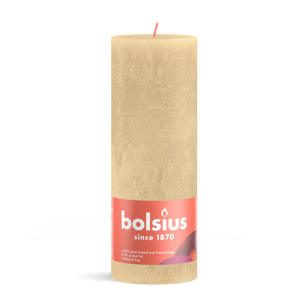 Bolsius Rustiekkaars 190/68 Beige