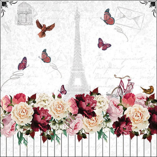 Ambiente Servetten Romantic Paris 25cm