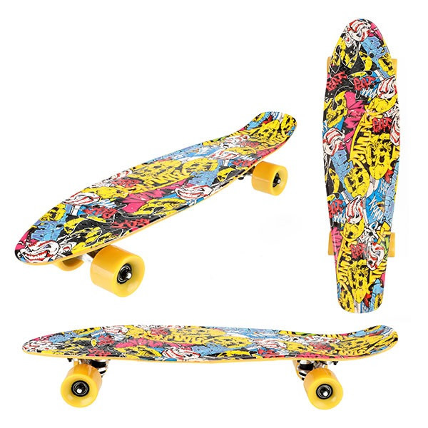 Toi Toys Skateboard Cool print Skul 60cm