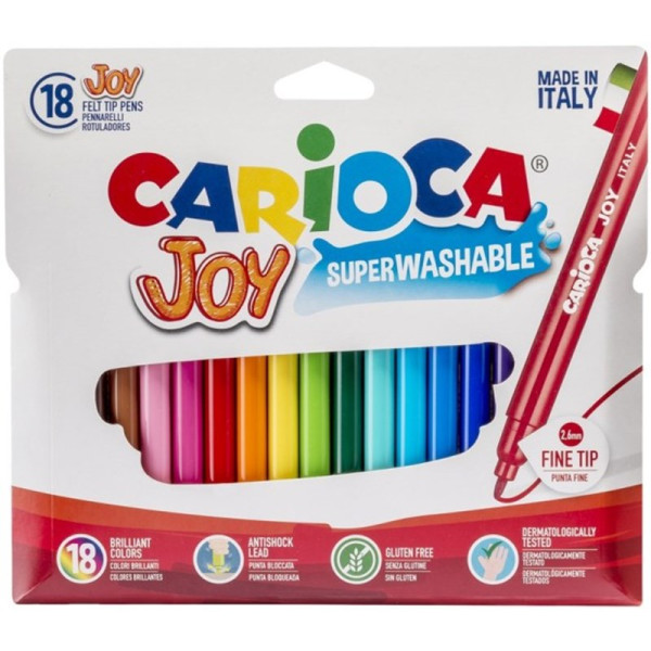 Carioca Joy viltstiften 18 stuks in etui