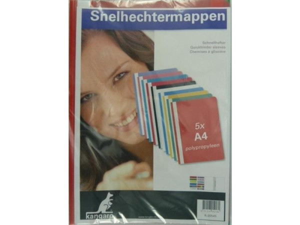 Snelhechters A4 assorti kleur pak a 5st