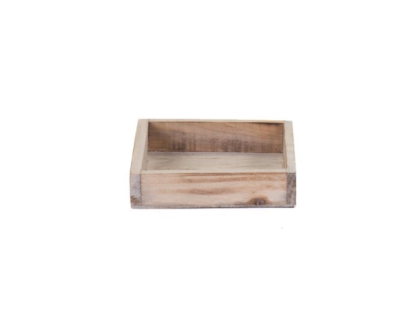 Tray hout 14x14x3cm