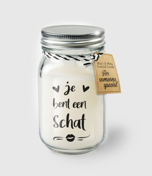 Geurkaars in glas - Je bent een schat