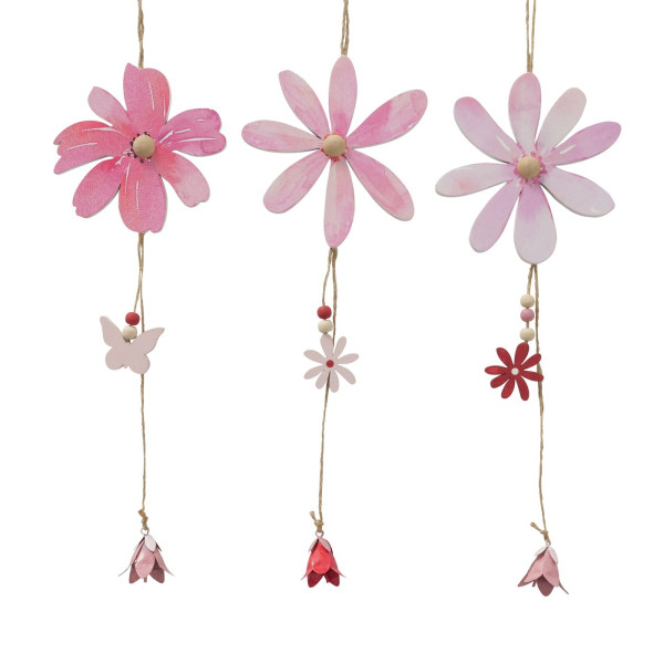 Deco hanger bloem Rosella 12x45cm