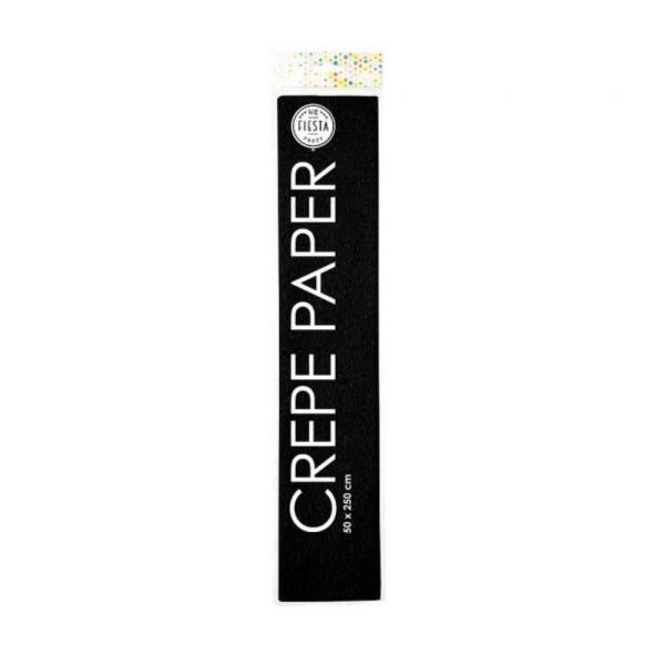 Crepepapier 50x250 zwart pak a 12 rol