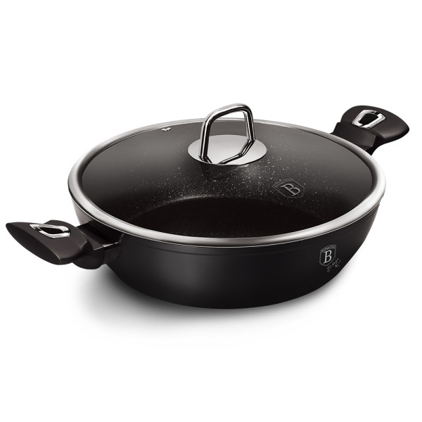 BerlingerHaus Pan met deksel 28cm Black