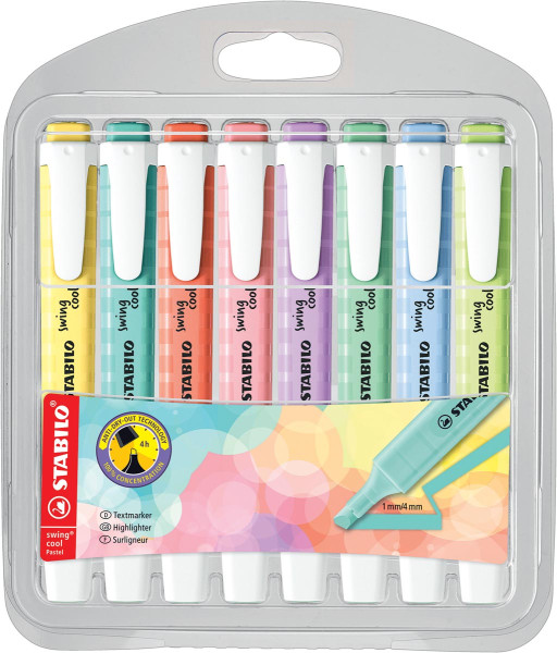 Stabilo Swing cool pastel etui 8 markers