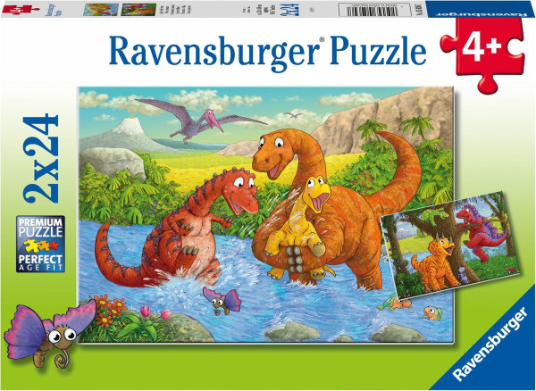 Ravensburger puzzel Spelende dino's