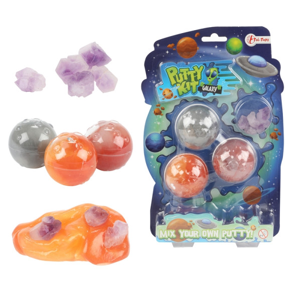 Toi Toys Galaxy putty met kristallen