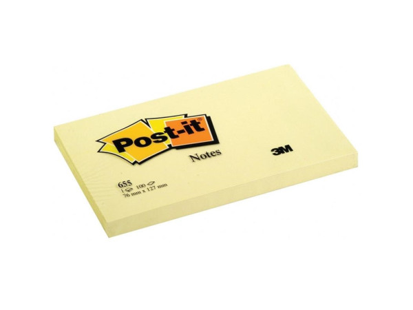 Post-it notes 100 vel 7,6x12,7cm 12st