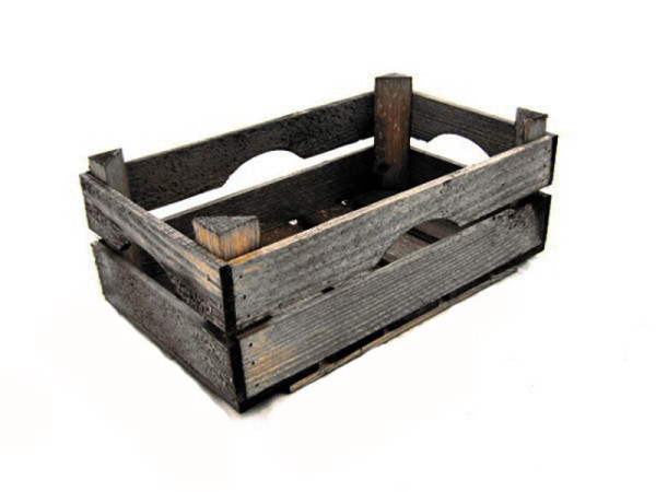 Veilingkist oud hout rechth.39x26x18cm