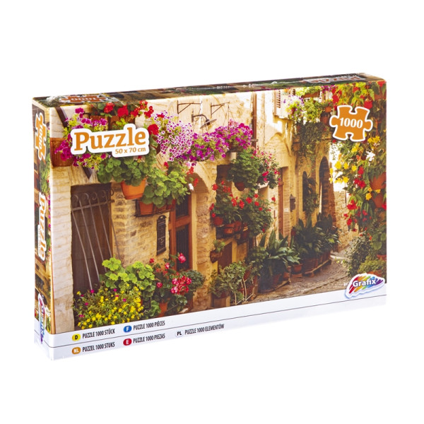 Grafix Puzzel Bloemensteeg 1000 stukjes