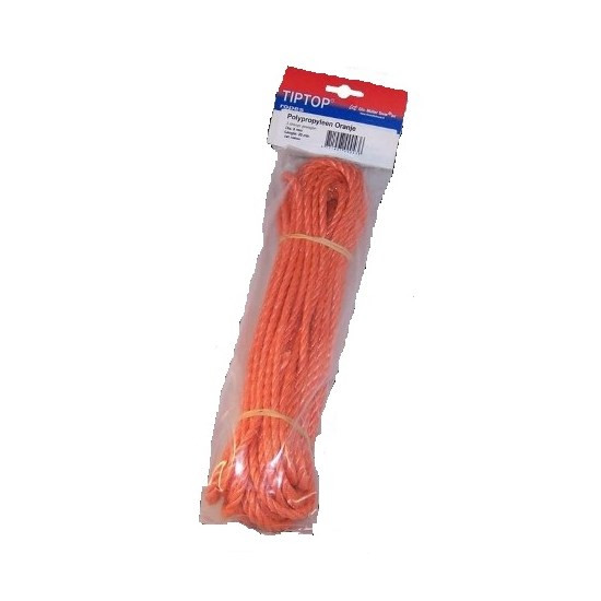 Gripolene touw oranje 10 mm streng 10mtr