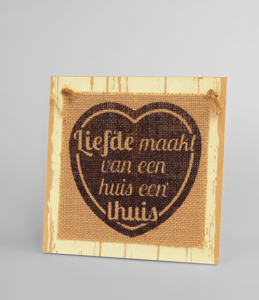 Paperdreams Wooden sign - Liefde maakt