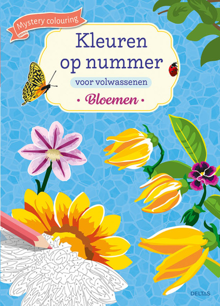 Kleuren op nummer volwassenen Bloemen