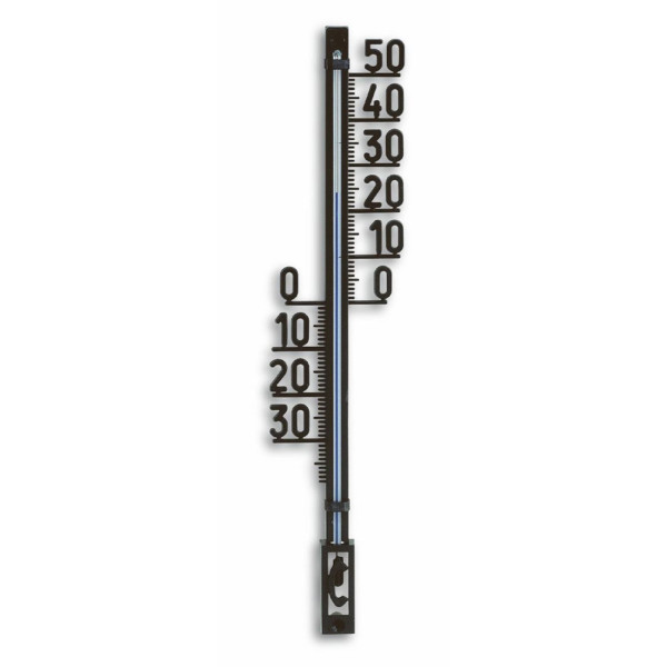 TFA muurthermometer zwart 27,5cm