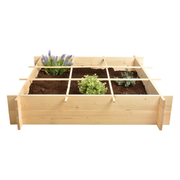 Esschert Design Houten moestuin 9-vaks