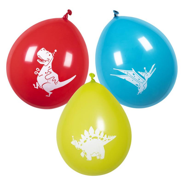 Ballonnen Dino party set a 6 stuks Ø25cm