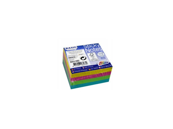 Grafix Sticky notes neon 75x75mm 400 vel