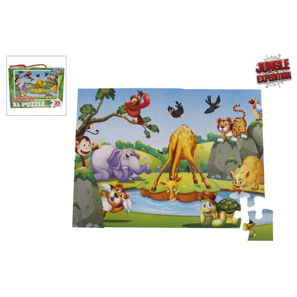 Jungle Expedition vloerpuzzel 35 stukjes