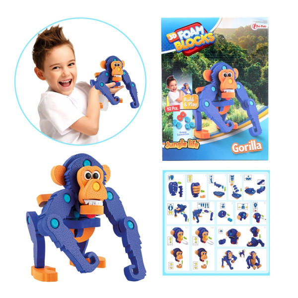 Toi Toys 3D puzzel foam Aap 19cm