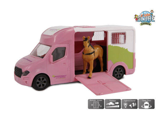 Kids Globe Paardentruck die cast roze