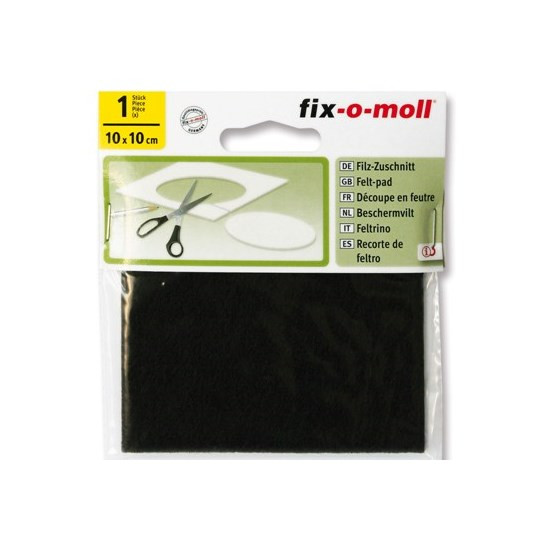 Fix-o-moll vilt 100mmx100mm bruin