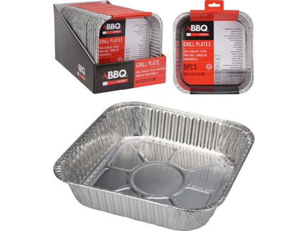 BBQ Bereidingsbak set a 5 stuks