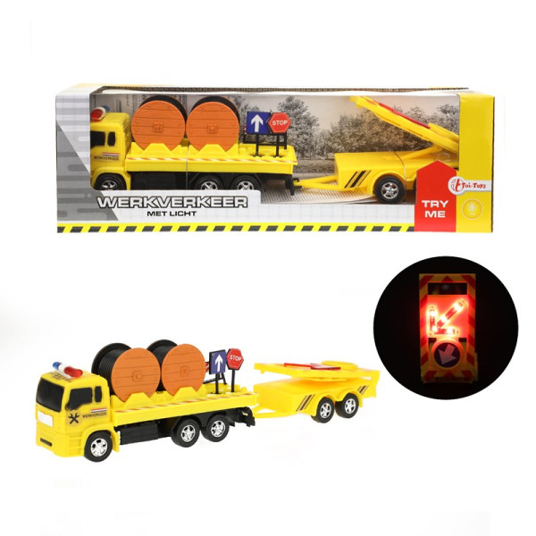 Toi Toys Constructievrachtwagen + licht