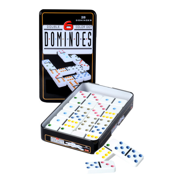 Domino dubbel 6 in blik