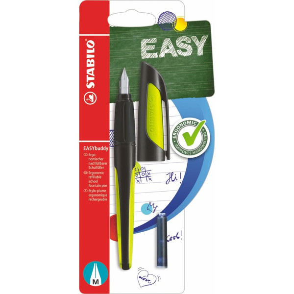 Stabilo EASYbuddy Vulpen M zwart/lime