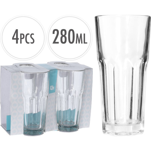 Drinkglazenset 4-delig 280ml