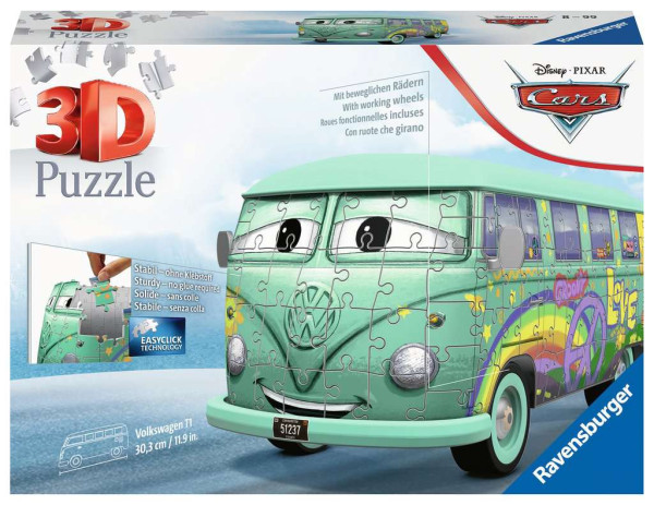 Ravensburger 3D puzzel VW T1 Cars 162pcs