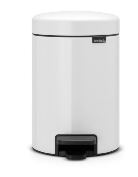 Brabantia pedaalemmer newicon 3 L wit