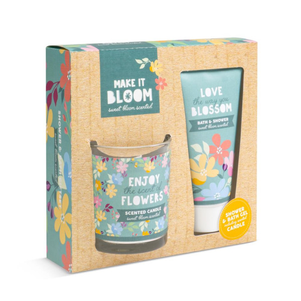 Make it Bloom Badgeschenkset met kaars