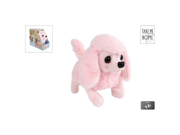 Take Me Home loophond roze 15,5cm