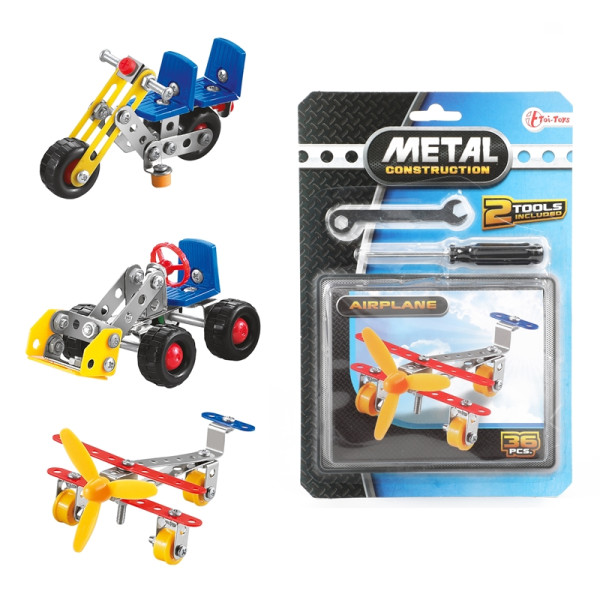 Toi Toys Bouw zelf een metalen voertuig