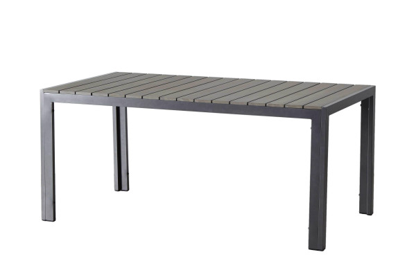 Jersey Tuintafel polywood 160x90cm grijs