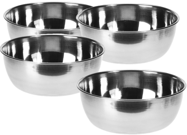 Schalenset RVS 11x4cm set a 4 stuks