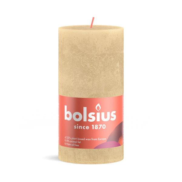 Bolsius Rustiekkaars 130/68 Beige